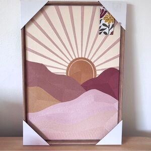 NWT BP Home Sunset Embroidered Wall Art